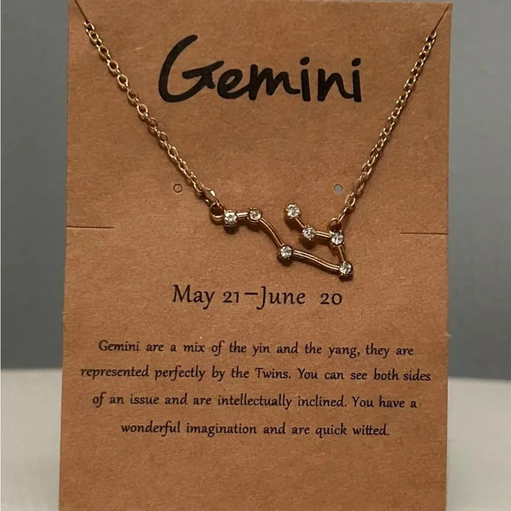 Gemini Zodiac Sign Necklace (May 21st-June 20th)